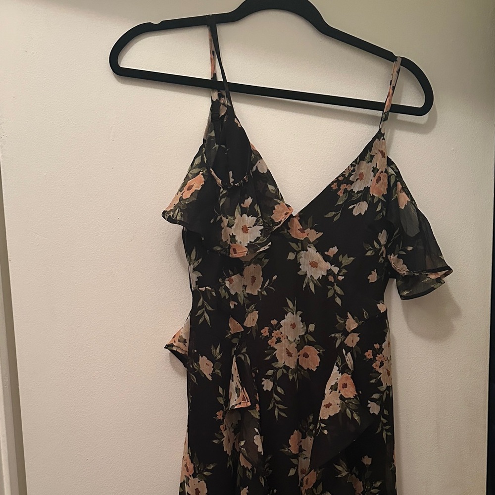Old Navy Black Floral Maxi Dress